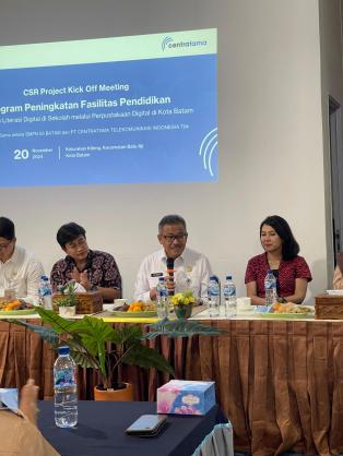 CSR Project Kick Off Meeting dari PT CENTRATAMA TELEKOMUNIKASI INDONESIA
